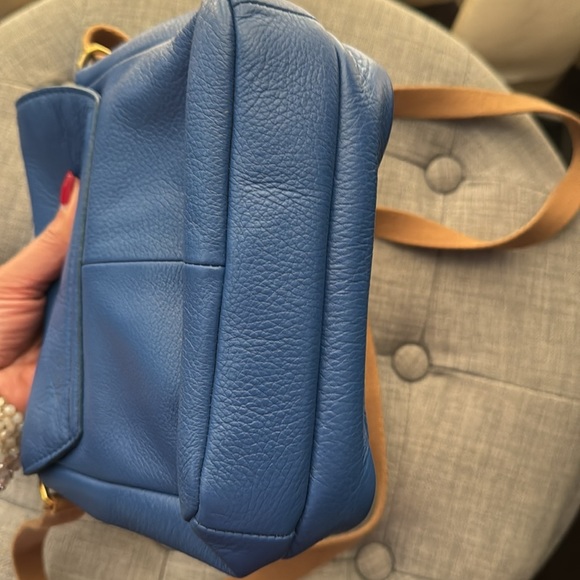 J. Crew Royal Blue Italian leather crossbody - Picture 7 of 7